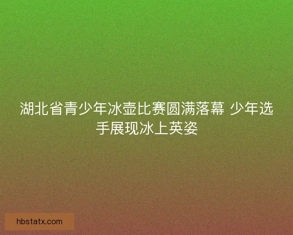 湖北省青少年冰壶比赛圆满落幕 少年选手展现冰上英姿